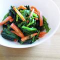 おかずさん88's cooksnap of when they made ほうれん草と人参の塩だれ炒め【作り置き】.