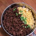 Ruriluru's cooksnap of when they made そぼろ弁当〜♪♪♪.
