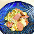 モミ太くん's cooksnap of when they made ✿キャベツと魚肉ソーセージのめんマヨ炒め.