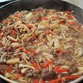 ｸﾏﾘｴ's cooksnap of when they made 韓国風牛そぼろ炊き込みご飯.