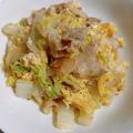 yukarin222's cooksnap of when they made 白菜&豚バラ☆ふわふわ卵☆簡単10分夕食.