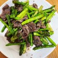 T△U's cooksnap of when they made アスパラと牛肉のオイスター炒め！超簡単♡.