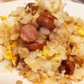 うっかりセサミ's cooksnap of when they made ♪ウィンナーとあげ玉のチャーハン♪.