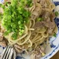手抜きクック's cooksnap of when they made ネギ塩豚パスタ.