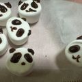 ＊miel＊'s cooksnap of when they made バレンタインに☆マシュマロでパンダ♪.