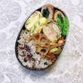 コムギ大好き's cooksnap of when they made ベーコンと大葉の玉子焼き☆お弁当.