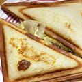 マーブルとラン's cooksnap of when they made フライパンで！ハムとチーズのホットサンド.