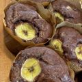 マンバ's cooksnap of when they made バレンタイン♡簡単チョコバナナマフィン.