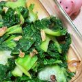 ひめ＠カフェ's cooksnap of when they made かつお菜のにんにく炒め【JA福岡市】.