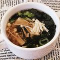 あーこ姐's cooksnap of when they made ヘルシー♩えのき茸と海苔のスープ.