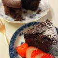 主婦おくさん's cooksnap of when they made 板チョコ1枚♪ガトーショコラ.