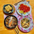 komutatata's cooksnap of when they made フライパンで簡単☆鮭ともやしの蒸し焼き.