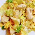 S＊mama♡'s cooksnap of when they made キャベツと卵と鶏むね肉のみそマヨソテー.