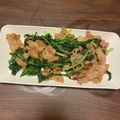 さおりん's cooksnap of when they made 豚肉と水菜の炒めもの.