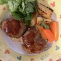 きゃろぽて's cooksnap of when they made バレンタインご飯♡簡単かわいいハンバーグ.