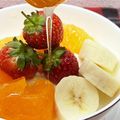 horseland's cooksnap of when they made 美肌♡便秘解消に♡フルーツヨーグルト♪.