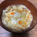 moguy's cooksnap of when they made 酸辣湯風ワンタンスープ＊ぽん酢で簡単.