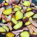 あんこずんだ's cooksnap of when they made 簡単ベーコンとさつまいものバター醤油炒め.