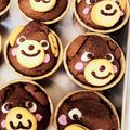 HARU＊mom's cooksnap of when they made HMで作るクマフィン.