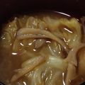 ヨシヨッシー's cooksnap of when they made お手軽☆キャベツと舞茸の味噌汁.