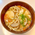 azbjbn's cooksnap of when they made 蓮根 ごぼう 里芋 油揚げの 味噌汁～♪.