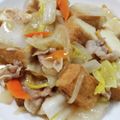 かぼりゅう's cooksnap of when they made 白菜と厚揚げと豚肉のとろとろ中華あん。.