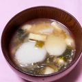 わたさな2016's cooksnap of when they made 里芋とワカメのお味噌汁.