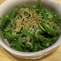 tyat's cooksnap of when they made ピーマンとしらす炒め☆ﾊﾟﾊﾟｯと簡単♪.