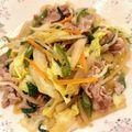 悠LOVE航's cooksnap of when they made アメリカで作る★中華屋さんの肉野菜炒め.