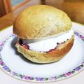motomi♪'s cooksnap of when they made ブルーベリージャムのデザートサンドイッチ.
