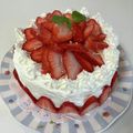 かおりなっち's cooksnap of when they made お花のような苺のデコレーションケーキ.