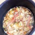 メイプルママ☆'s cooksnap of when they made 卵豆腐とカニカマの和風スープ.
