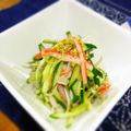 シュウちゃんのママ's cooksnap of when they made カニカマ・キュウリ・ネギのナムルちゃん♪.