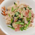 クックMVXCM0☆'s cooksnap of when they made かぶの葉とベーコンの和風チャーハン.