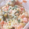 おしえてね's cooksnap of when they made 即席ミックスベジタブルホワイトソースあえ.