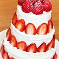 ayaっpi's cooksnap of when they made strawberry　tower.
