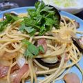 ニカちん's cooksnap of when they made ☆秋茄子ときのこ、ベーコンの和風パスタ☆.