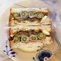 ナピト's cooksnap of when they made アブパラとゆで卵となすのサンド.
