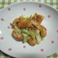 さとみりん's cooksnap of when they made パリッうま〜♡鶏皮ねぎ炒めの柚子胡椒風味.