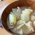 苺：）'s cooksnap of when they made 簡単♡超シンプル豚汁！冷蔵庫の掃除にも◎.