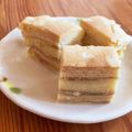 chikappe's cooksnap of when they made ✿卵焼き？ホットケーキ✿バウムクーヘン風.