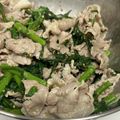 みぃかさん's cooksnap of when they made 春菊と豚しゃぶのごまポン和え.