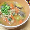 あずき最中's cooksnap of when they made シーチキンとさつまいもの具沢山おみそ汁.