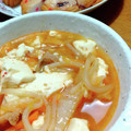 ざじよ's cooksnap of when they made 簡単！10分で本格的キムチチゲ.