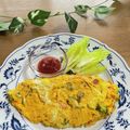 chi−ちゃん's cooksnap of when they made 簡単ブロッコリーの茎とベーコンのオムレツ.