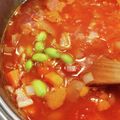yukiyuma's cooksnap of when they made 豆のミネストローネ♪簡単トマト缶水煮大豆.
