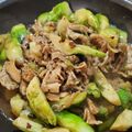 ｸﾏﾘｴ's cooksnap of when they made 祝蕾(子持ち高菜)と豚挽き肉の豆鼓醤炒め.