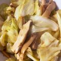 はちのす〜♪'s cooksnap of when they made １０分☆エリンギとキャベツのバタポン炒め.