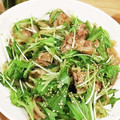 しましまもよう's cooksnap of when they made 豚こまと水菜のねぎダレ炒め！.