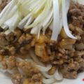 Rミルフィーユ's cooksnap of when they made 稲庭うどんでピリ辛✾ジャジャ麺風です！.